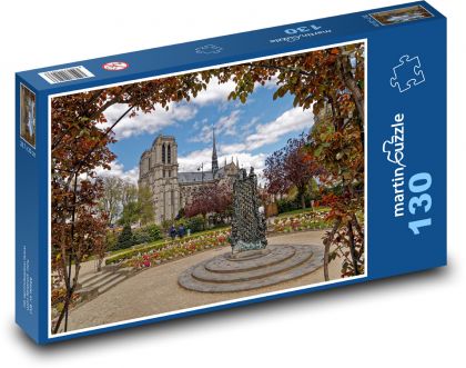 Plac René Viviany w Paryżu - Puzzle 130 elementów, rozmiar 28,7x20 cm