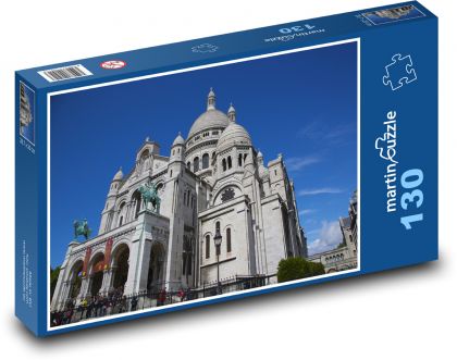 Paríž, chrám Sacré-Coeur - Puzzle 130 dielikov, rozmer 28,7x20 cm 