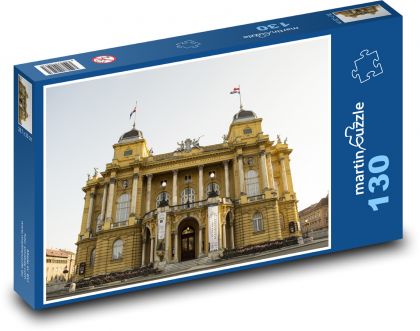 Záhreb, Národné divadlo - Puzzle 130 dielikov, rozmer 28,7x20 cm 