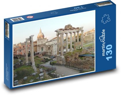 Řím - Roma forum - Puzzle 130 dílků, rozměr 28,7x20 cm