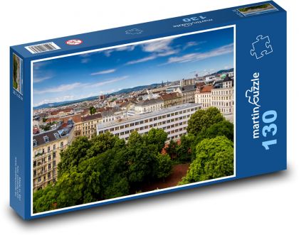 Výhľad na Viedeň - Puzzle 130 dielikov, rozmer 28,7x20 cm 