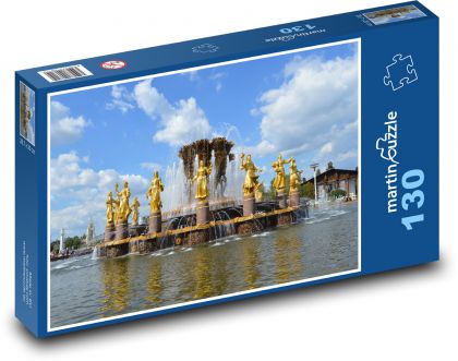 Fontána přátelství v Moskvě - puzzle 130 dílků