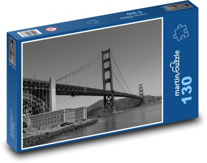 San Francisco - Golden Gate - Puzzle 130 dielikov, rozmer 28,7x20 cm 