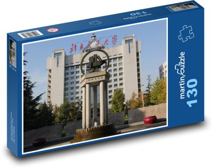 Pekiński Uniwersytet Transportowy - Puzzle 130 elementów, rozmiar 28,7x20 cm