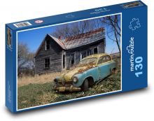 Bukiet kwiatów z białą różą Puzzle 130 elementów - 28,7x20 cm