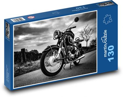 Motocykl - Puzzle 130 dílků, rozměr 28,7x20 cm