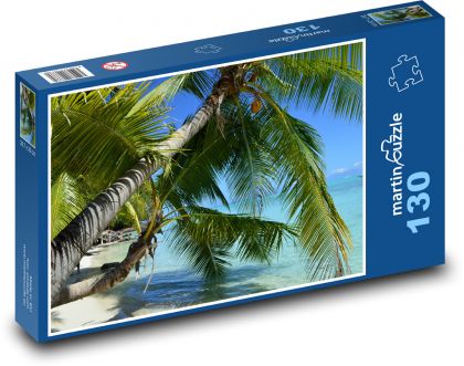 Bora Bora Beach - Puzzle 130 elementów, rozmiar 28,7x20 cm