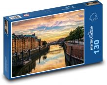 Hamburg - Speicherstadt Puzzle 130 dielikov - 28,7 x 20 cm 