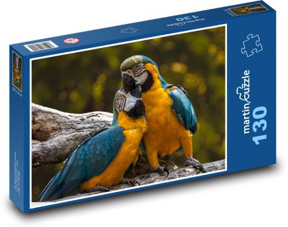 Parrots - Ara - Puzzle 130 pieces, size 28.7x20 cm 