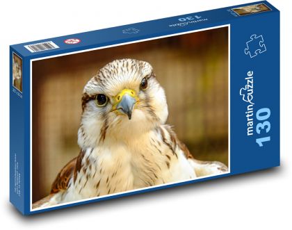 Falcon lovu vtákov koristi - Puzzle 130 dielikov, rozmer 28,7x20 cm 