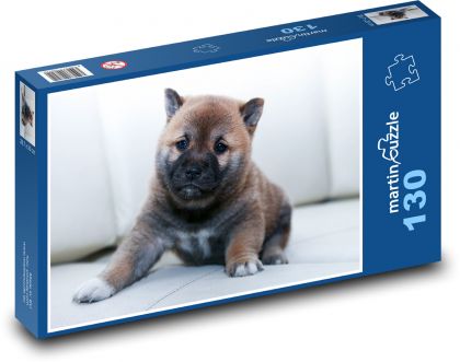 Small puppy - dog - Puzzle 130 pieces, size 28.7x20 cm 