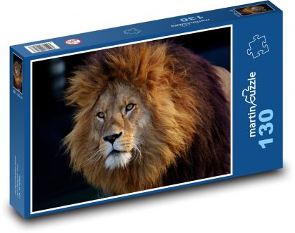 Lev - zvíře - Puzzle 130 dílků, rozměr 28,7x20 cm