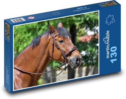 Kůň - Puzzle 130 dílků, rozměr 28,7x20 cm