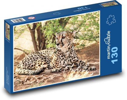 Gepard - Afrika - Puzzle 130 dílků, rozměr 28,7x20 cm
