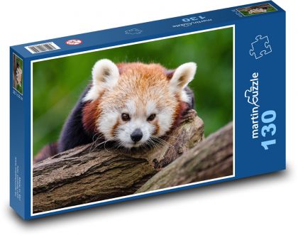 Panda červená - Puzzle 130 dílků, rozměr 28,7x20 cm