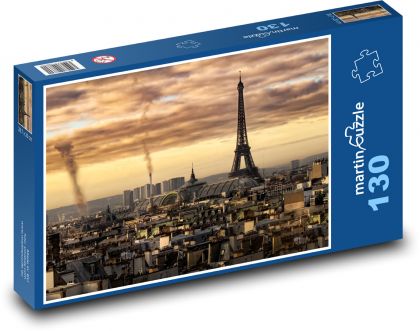 Paříž - Eifellova věž - Puzzle 130 dílků, rozměr 28,7x20 cm