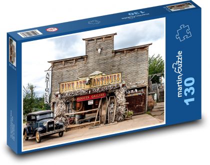 Obchod so starožitnosťami Wyoming - Puzzle 130 dielikov, rozmer 28,7x20 cm 