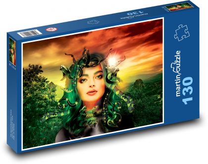 Die Frau, medusa, Mythologie - Puzzle - 130 Teile