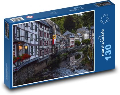 Německo - Monschau - Puzzle 130 dílků, rozměr 28,7x20 cm