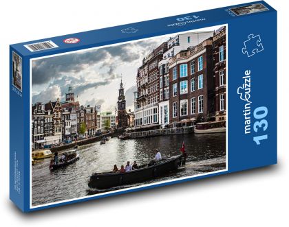 Holandsko - Amsterodam - Puzzle 130 dílků, rozměr 28,7x20 cm