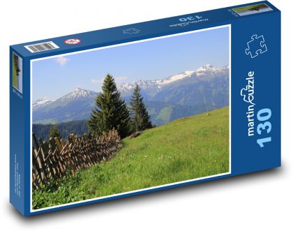 Austria - Alps, mountains, hills - Puzzle 130 pieces, size 28.7x20 cm 