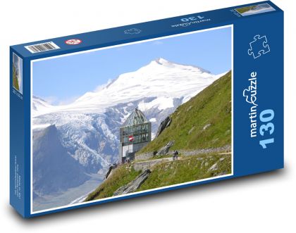 Rakúsko - Na Grossglockner, Alpy - Puzzle 130 dielikov, rozmer 28,7x20 cm 