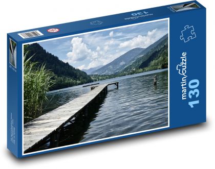 Austria - the Alps, lake - Puzzle 130 pieces, size 28.7x20 cm 