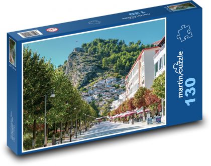 Albánsko - mesto - Puzzle 130 dielikov, rozmer 28,7x20 cm 