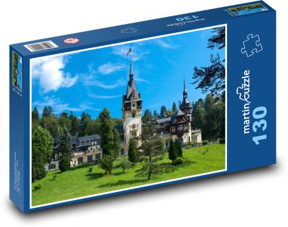 Rumunia - zamek Peles - Puzzle 130 elementów, rozmiar 28,7x20 cm