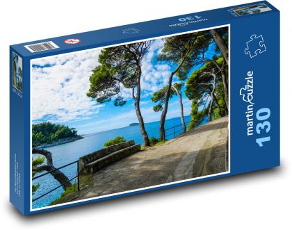 Pobrežie v Chorvátsku - Puzzle 130 dielikov, rozmer 28,7x20 cm 