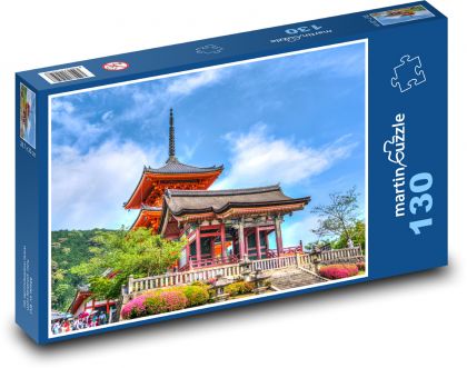 Japonsko - chrám - Puzzle 130 dílků, rozměr 28,7x20 cm