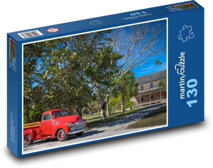 Rote Abholung im Garten - Puzzle - 130 Teile