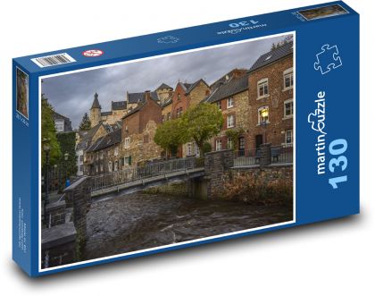 Romantické mesto v Nemecku - Puzzle 130 dielikov, rozmer 28,7x20 cm 