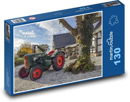 Traktor - Puzzle 130 dílků, rozměr 28,7x20 cm