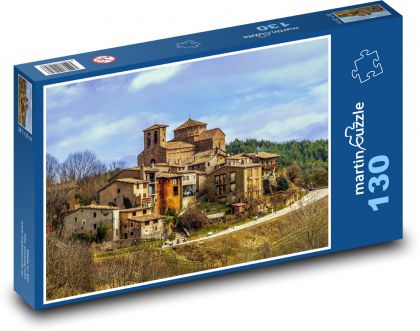 Francja - wieś - Puzzle 130 elementów, rozmiar 28,7x20 cm