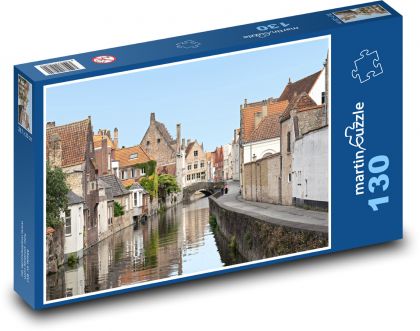 Belgie - Brudge - Puzzle 130 dílků, rozměr 28,7x20 cm