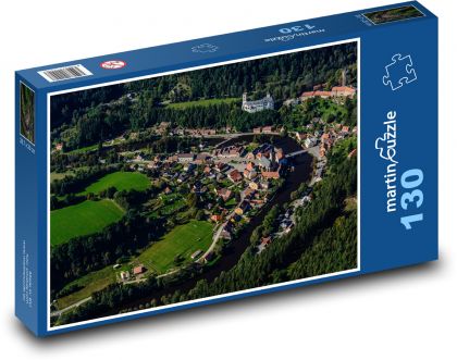 Česká Republika - Rožmberk nad Vltavou - Puzzle 130 dielikov, rozmer 28,7x20 cm 