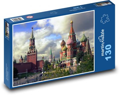 Rusko - Moskva - Puzzle 130 dílků, rozměr 28,7x20 cm