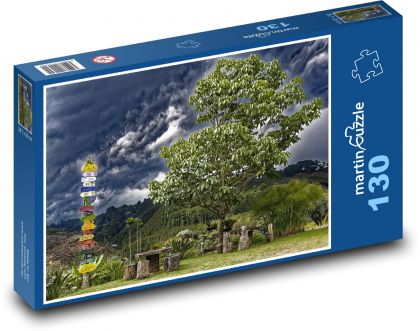 Salento v Kolumbii - Puzzle 130 dielikov, rozmer 28,7x20 cm 