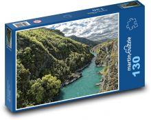 Řeka a příroda Zélandu Puzzle 130 - 28,7x20 cm