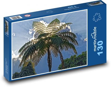 Kolumbie - palma - Puzzle 130 dílků, rozměr 28,7x20 cm