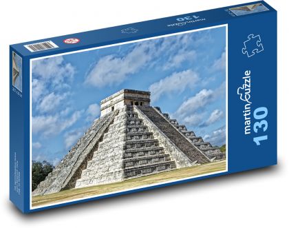 Mexiko - pyramida - Puzzle 130 dílků, rozměr 28,7x20 cm