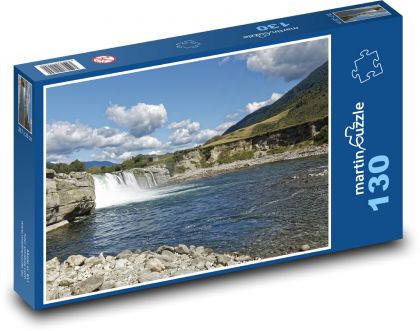 Nový Zéland Maruia Falls - Puzzle 130 dielikov, rozmer 28,7x20 cm 