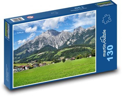 Rakúsko - Alpy - Puzzle 130 dielikov, rozmer 28,7x20 cm 