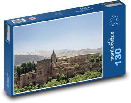 Španělsko - Granada - Puzzle 130 dílků, rozměr 28,7x20 cm