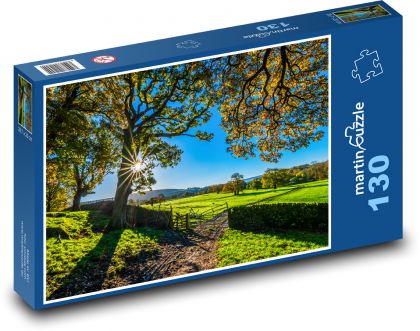 Słoneczna jesień w Yorkshire - Puzzle 130 elementów, rozmiar 28,7x20 cm