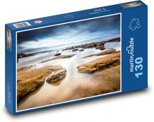 Kamenité pobřeží Puzzle 130 dílků - 28,7 x 20 cm