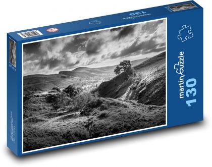 Príroda, krajina, Údolie - Puzzle 130 dielikov, rozmer 28,7x20 cm 
