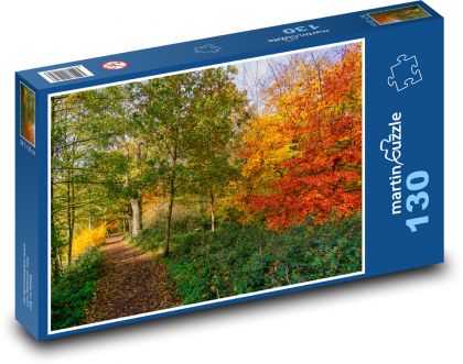 Příroda, podzim - Puzzle 130 dílků, rozměr 28,7x20 cm