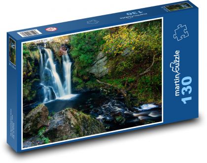 Príroda - vodopád - Puzzle 130 dielikov, rozmer 28,7x20 cm 